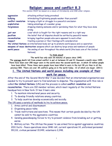 8.3 REVISION DOCUMENT peace & conflict