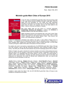 MICHELIN guide Main Cities of Europe 2015