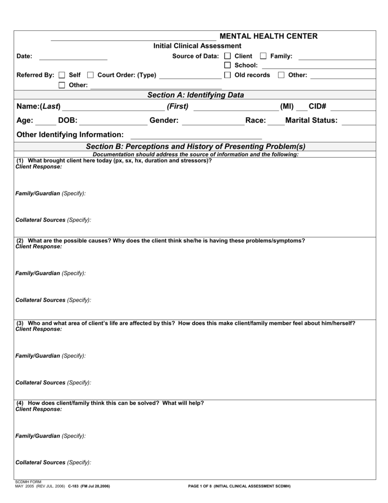 mental-health-initial-assessment-form