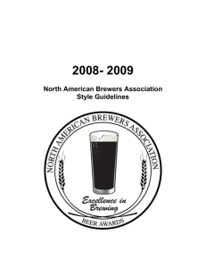 2008-2009 Style Guidelines - North American Brewers Association