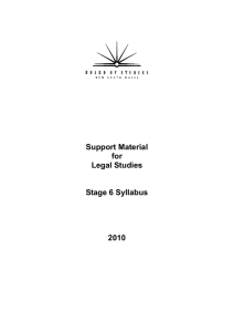Support Material for Legal Studies