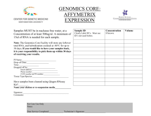 Whole Genome Expression