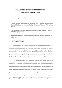 Fullerene-Like Carbon Nitride - IFM