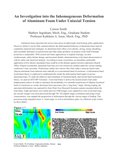 An Investigation into the Inhomogeneous Deformation of Aluminum