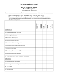 wcps language checklist grades 5-12