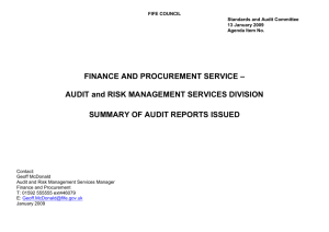 Summary of Audit Reports Issued