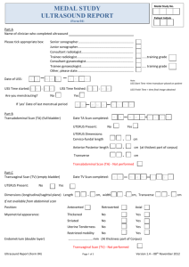 Form 04 - Medal Study Ultrasound Report v1.4 08-11-2012