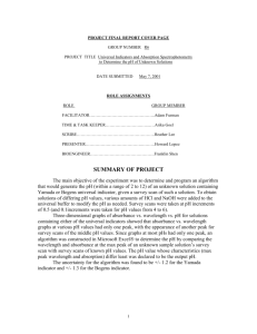 LABORATORY REPORT COVER PAGE - SEAS