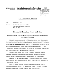 2009 Household Hazardous Waste Collection