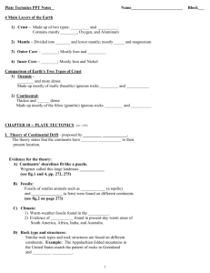Plate Tectonics Notes(04-05) – Student Copy
