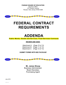 Federal Contract Requirement