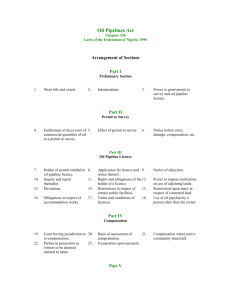 Oil Pipelines Act