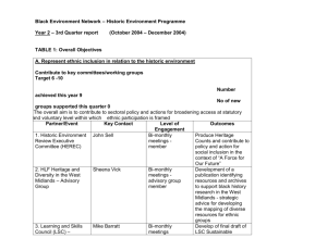 Black Environment Network – Historic Environment Programme