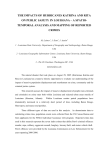 the impacts of hurricanes katrina and rita on public safety in louisiana