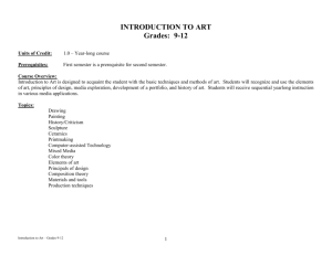 INTRODUCTION TO ART