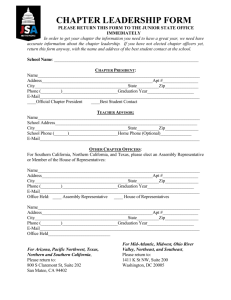 CHAPTER LEADERSHIP FORM