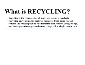 What is RECYCLING