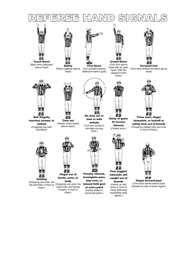 volleyball referee signals chart