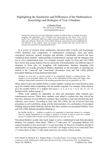 Highlighting the Similarities and Differences of the Mathematical