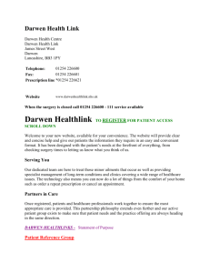 Practice Leaflet> - Darwen Health Link