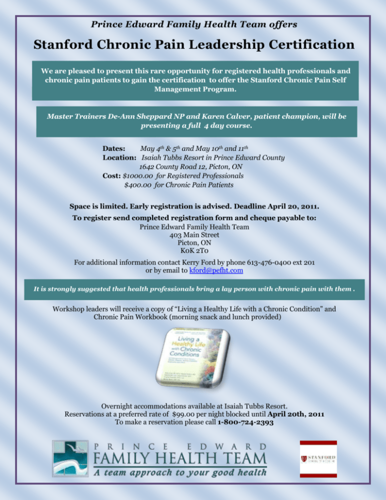 Prince Edward Family Health Team offers