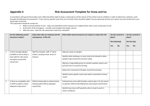 risk assessment template for snow and ice