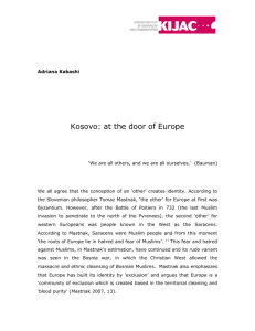 Construction of European Identity in Kosovo Media