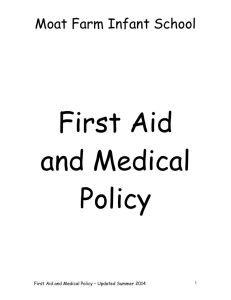 First Aid and Medical - Moat Farm Infant School Website