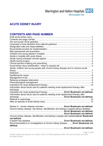 acute kidney injury identification