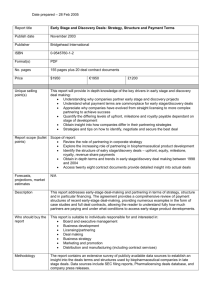 Report title - Biopharm Knowledge Publishing