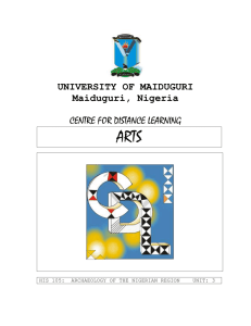 his 201 final - University Of Maiduguri