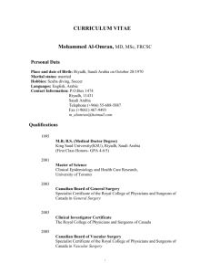 CV, Mohammed Al-Omran Oct17,07