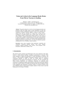 (2007). Vision and Action in the Language
