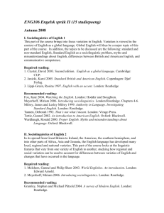 ENG106 Engelsk språk II (15 studiepoeng)