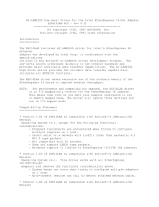 AI-LANBIOS Low-level Driver for the Intel EtherExpress 16(tm