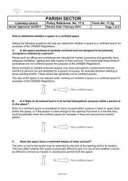 Confined space dissertation