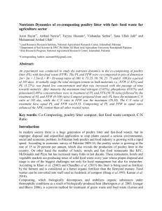 C: N Ratio - Pakistan Journal of Scientific and Industrial Research