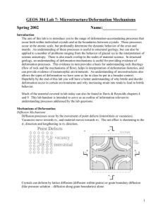 GEOS 304 Lab 7: Microstructure/Deformation Mechanisms