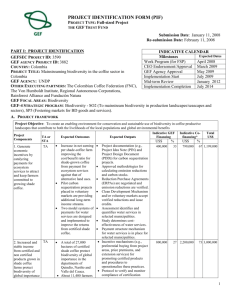 FINANCING PLAN (IN US$): - Global Environment Facility