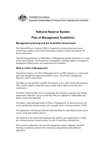 Structure – NRS Plan of Management Guidelines