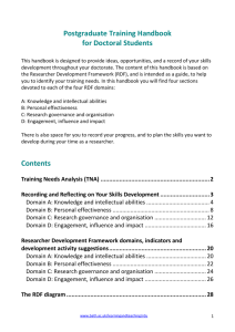 Postgraduate Training Handbook