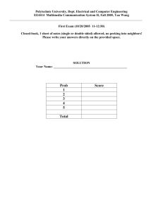 Midterm solution - Department of Electrical & Computer Engineering