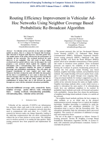 III. Neighbor coverage -based probabilistic rebroadcast protocol