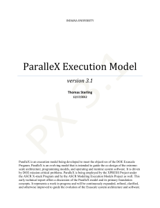 ParalleX Execution Model - Center for Research in Extreme Scale