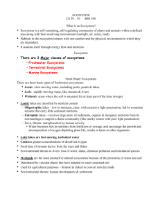 NOTES ch 29-30 ecosystem