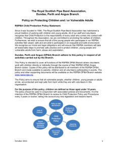 Protection of Children and Vulnerable Adults