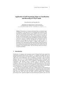 Self-Organizing maps for Conceptual Classification and Browsing of