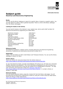 Electrical and Electronics Engineering