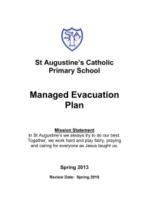 Evacuation Plan - St Augustine`s