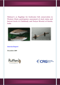 Mahseer`s as flagships for freshwater fish conservation in Western